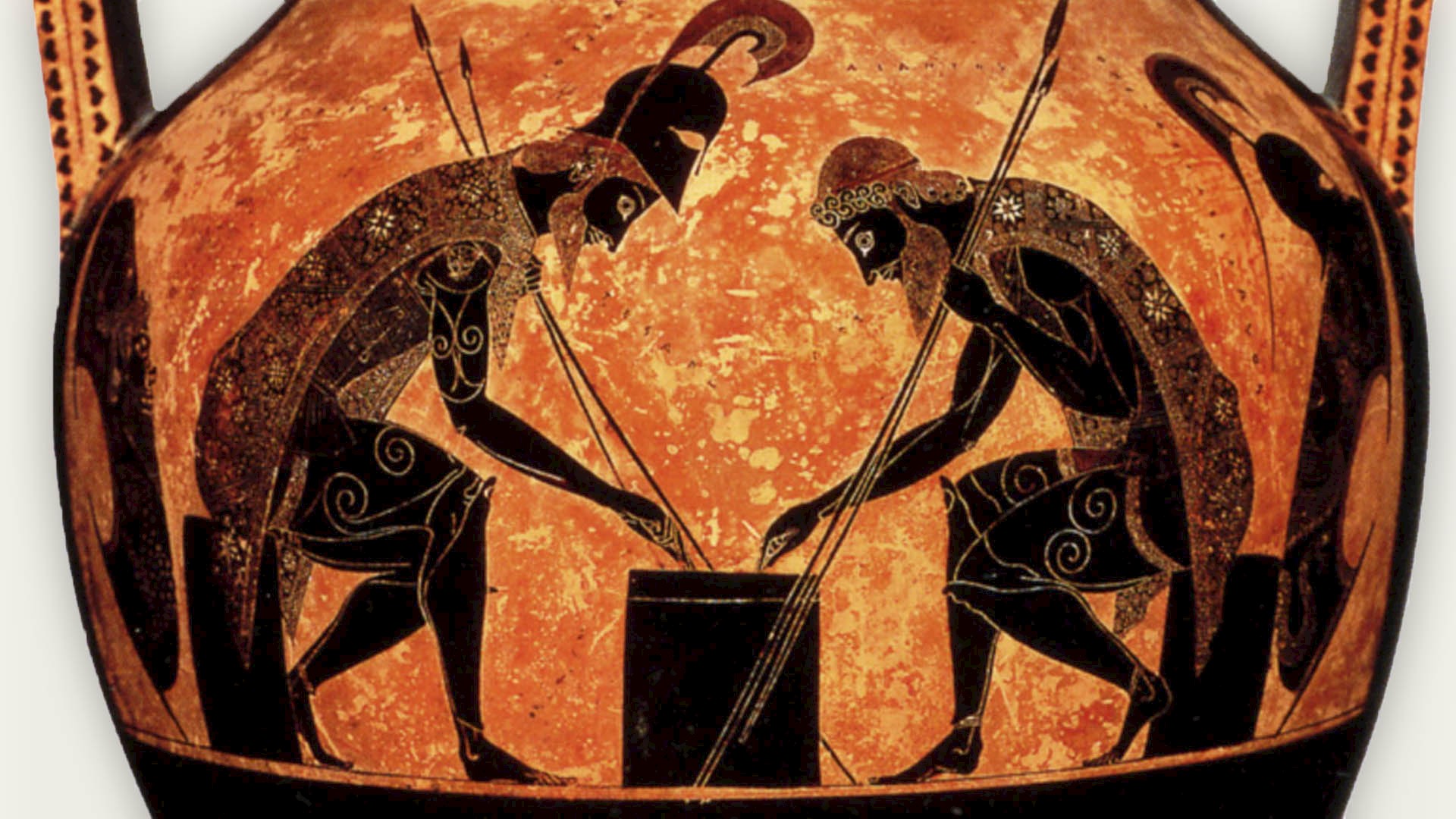Ancient Greek heroes at play
