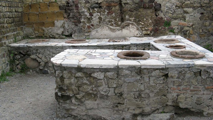 A Roman tavern in Herculaneum