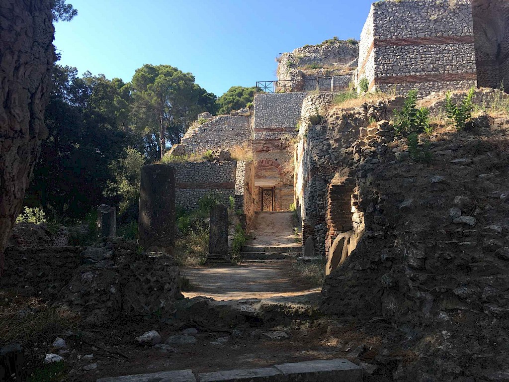 Entrance to the villa