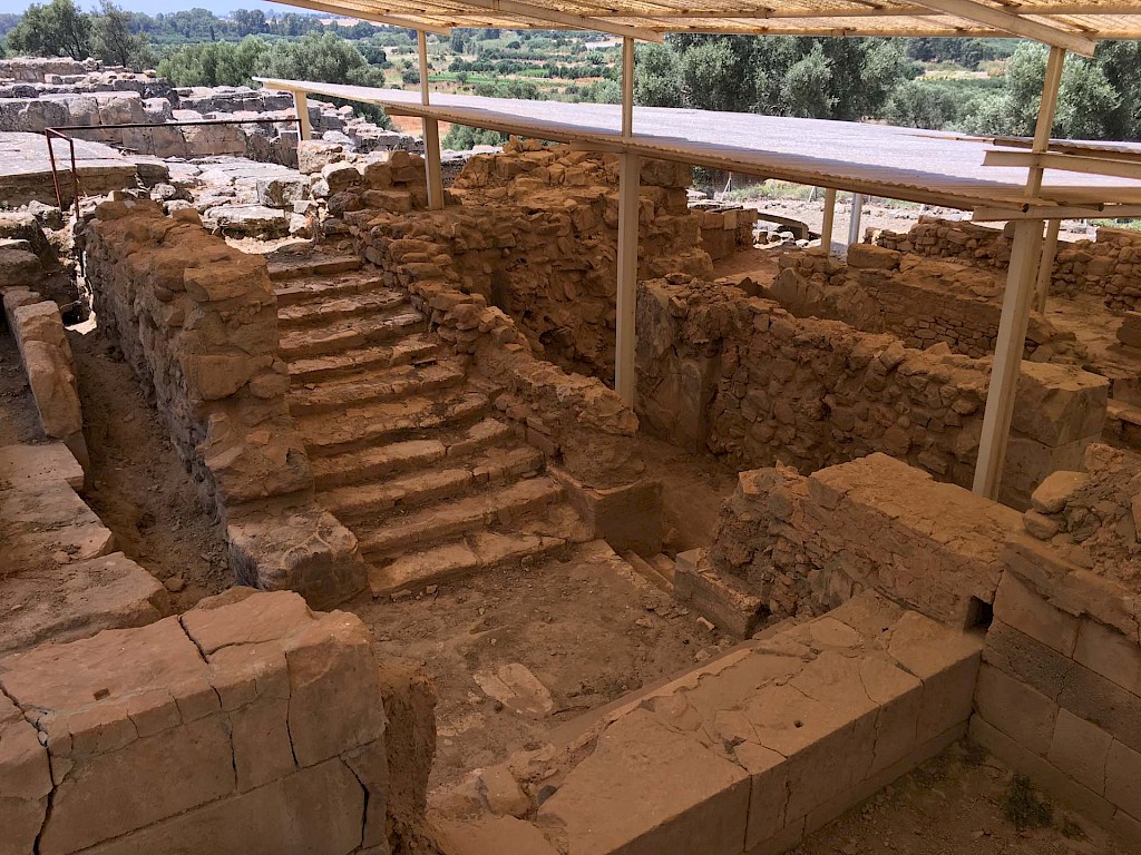 Inside the Minoan villa