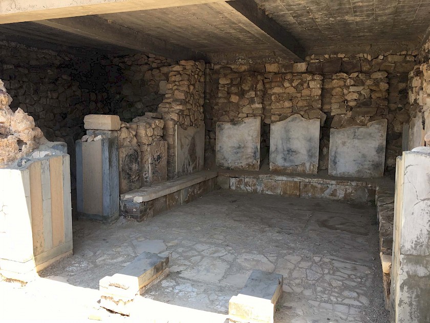 A partially restored room
