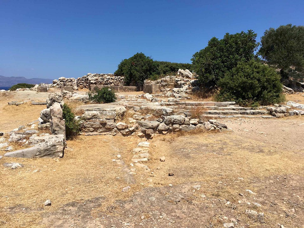 The ruins of Gournia's "palace"